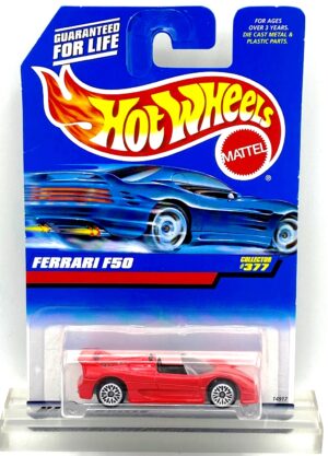1997 HW CC #377 Ferrari F50 Red (Chrome Lace) (1)