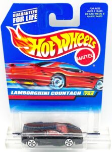 1997 HW CC #768 Lamborghini Countach Black (5-Spoke) (2)