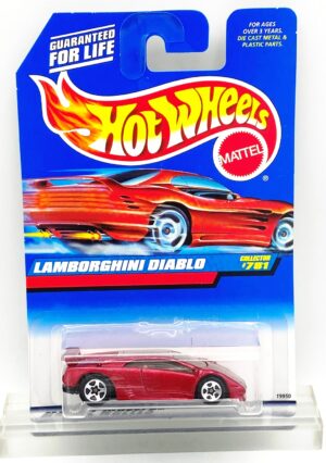 1997 HW CC #781 Lamborghini Diablo Red (5-Spoke) (1)