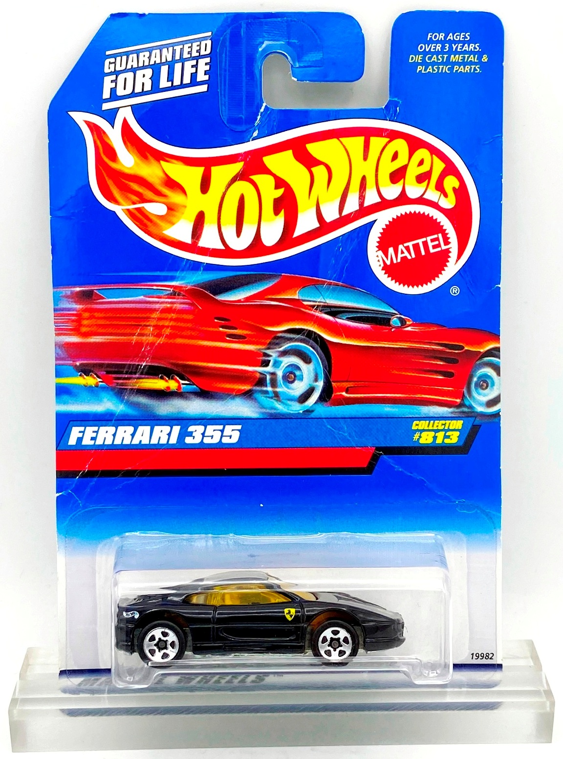 1998 HW CC #813 Ferrari 355 30 Years Damage Black (5-Spoke) (1)