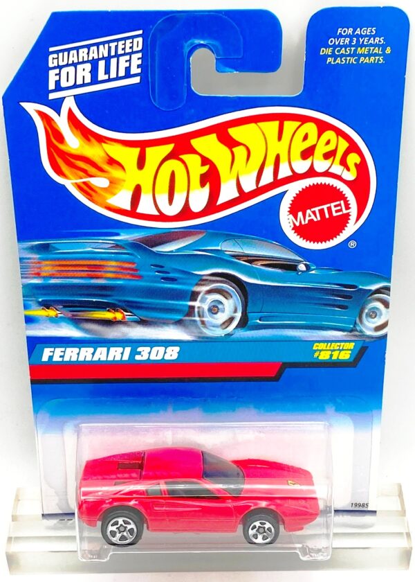 1998 HW CC #816 Ferrari 308 30 Years Series Red (5-Spoke) (2)