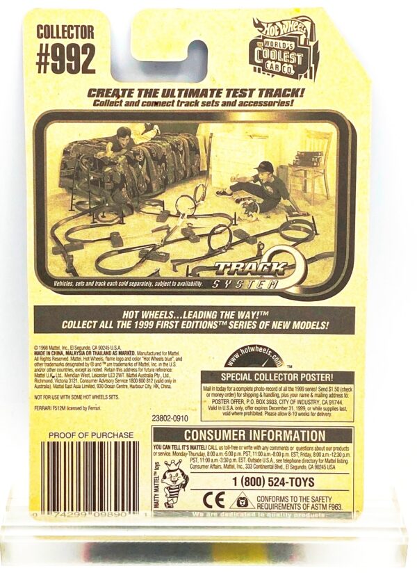 1998 HW CC #992 Ferrari F512M Red (5-Sp) (5) 1998 HW CC #992 Ferrari F512M Red (5-Sp) (5)