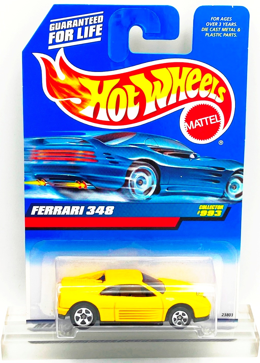1998 HW CC #993 Ferrari 348 Yellow-Tinted Windows (5-Sp) (1)