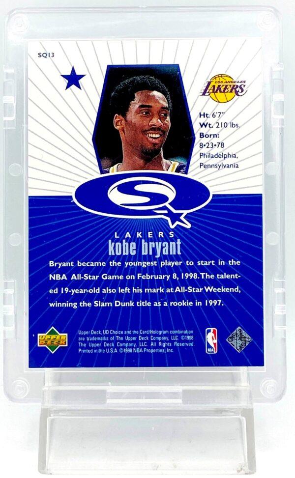 1998 UD SQ Kobe Bryant #SQ13 Blue (4)