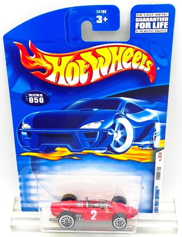 2001 HW CC #050 1St Ed. Ferrari 156 Red (Chrome Lace) (2)