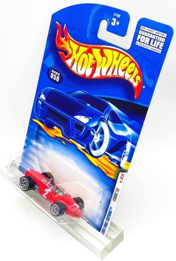 2001 HW CC #050 1St Ed. Ferrari 156 Red (Chrome Lace) (4)