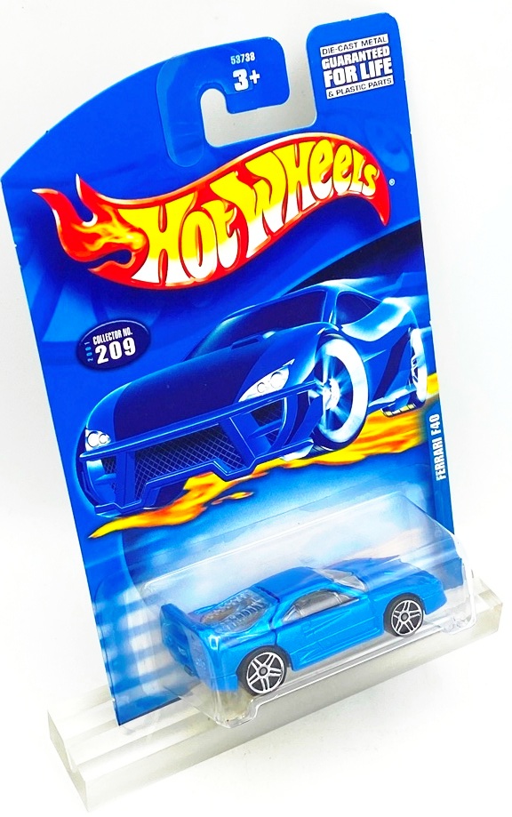 2001 HW CC #209 Ferrari F40 Blue (Star) (3)