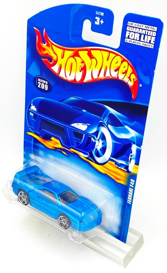 2001 HW CC #209 Ferrari F40 Blue (Star) (4)