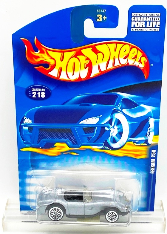2001 HW CC #218 Ferrari 250 Gray (Chrome Lace) (1)