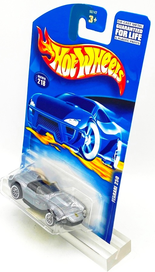 2001 HW CC #218 Ferrari 250 Gray (Chrome Lace) (4)