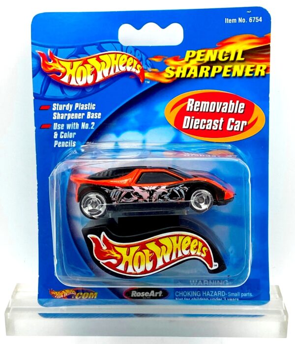 2001 HW Pencil Sharpener Speed Blaster Car Orange (1)