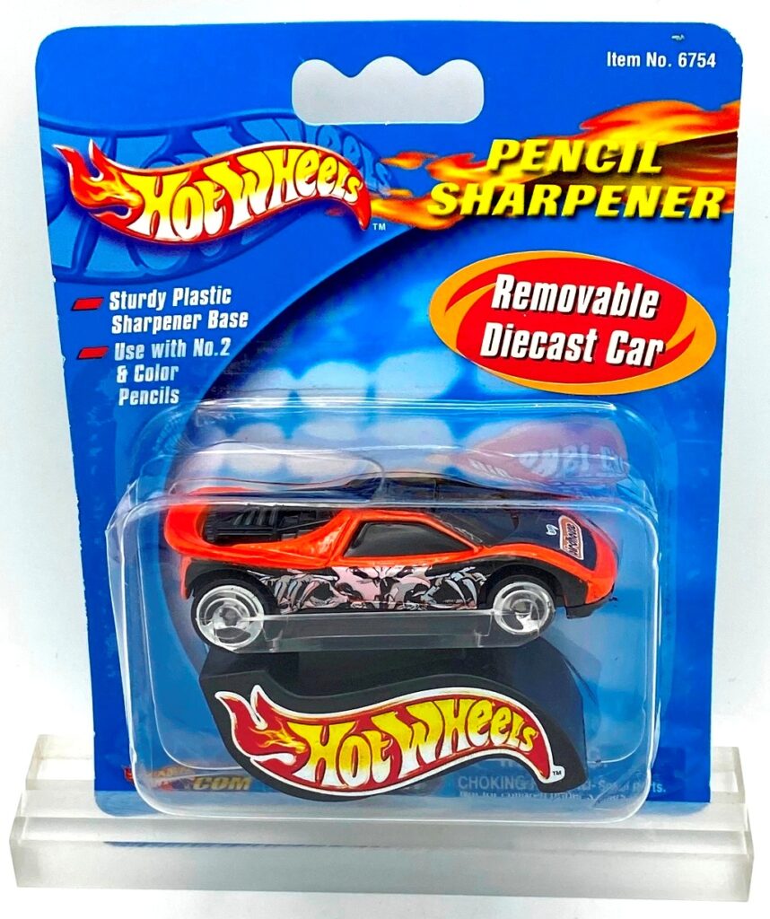 2001 HW Pencil Sharpener Speed Blaster Car Orange (2)