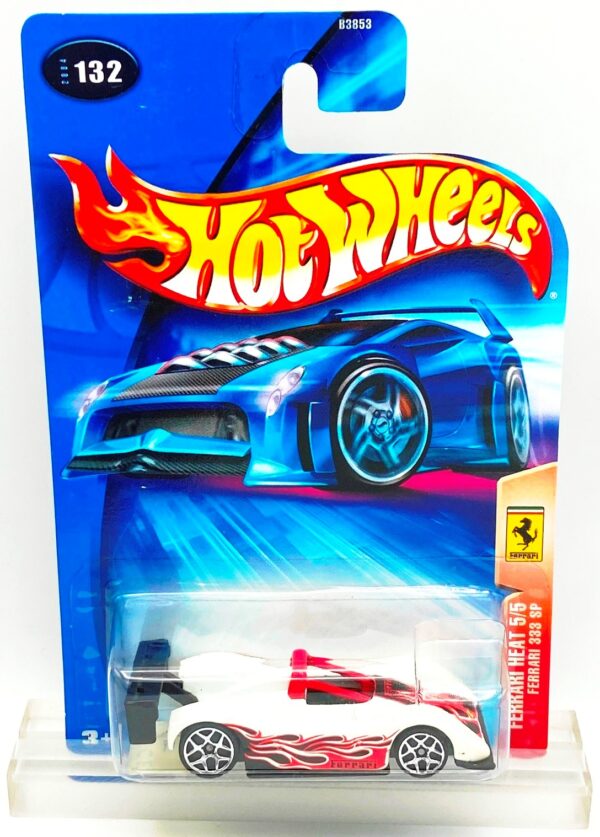 2004 HW CC #132 Ferrari 333 SP Heat Series White (Lace) (1)