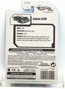 2009 HW CC #09 Ferrari 512M Engine Revealers Red (PR-5) (5)