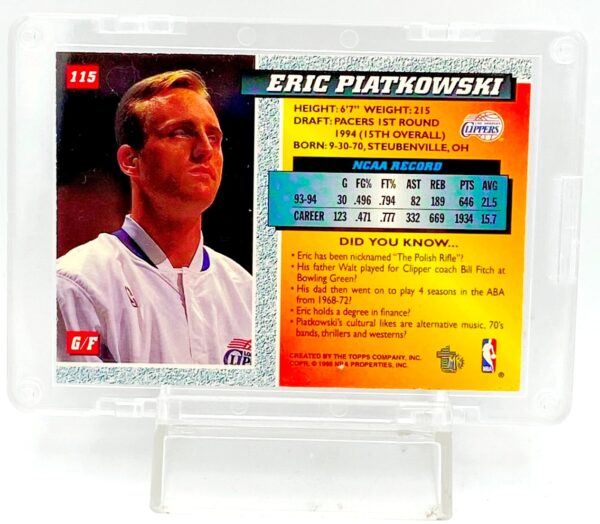 1994 Topps Draft Eric Platkowski Silver 115(3)