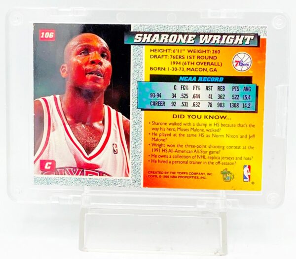 1994 Topps Draft Sharone Wright Silver 106 (3)