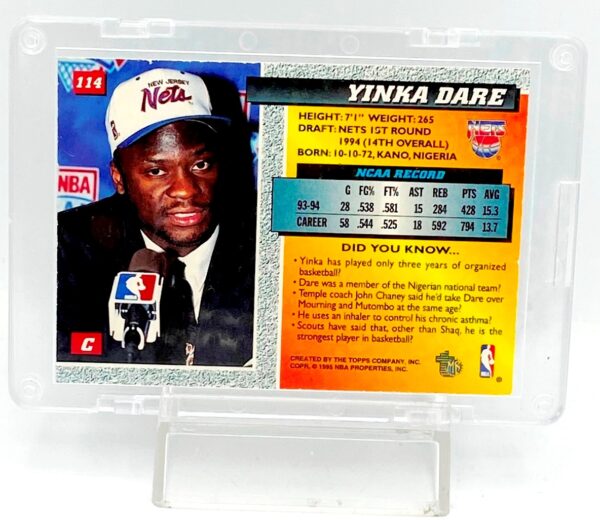 1994 Topps Draft Yinka Dare Silver #114 (3)