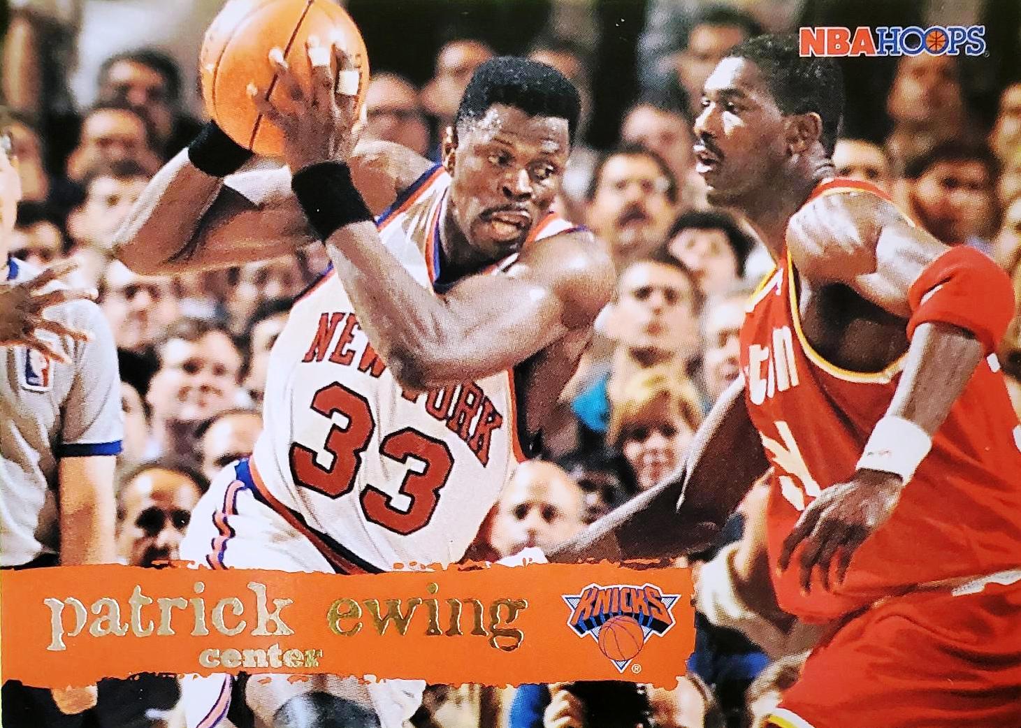 Vintage 1995 Skybox NBA Hoops PATRICK EWING Card 107 "ERRORRELEASE