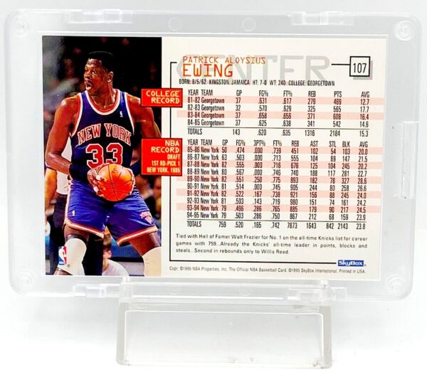 1995 Skybox PATRICK EWING #107 REAR (1) 1995 Skybox PATRICK EWING #107 REAR (1)