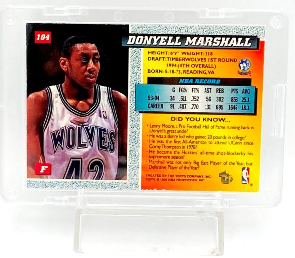 1994 Topps Draft Donyell Marshall Gold 104 (3)