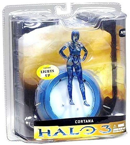 2007 HALO 3 Cortana “Very Limited Release” Light-Up Blue Series 1 (2)
