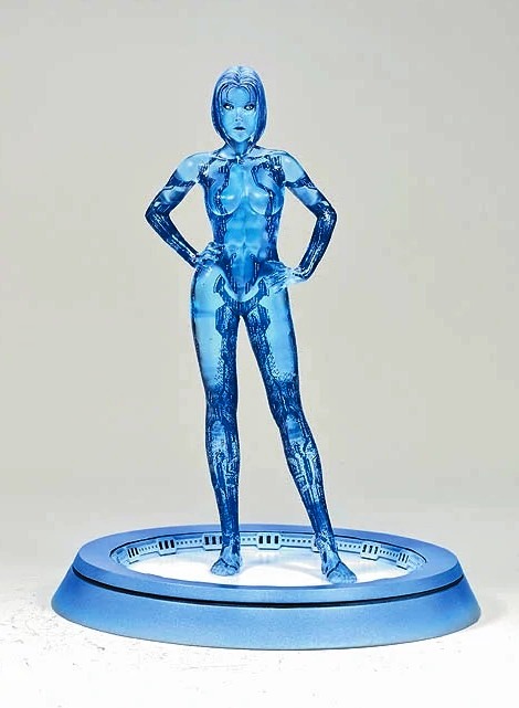 2007 HALO 3 Cortana “Very Limited Release” Light-Up Blue Series 1 (5)