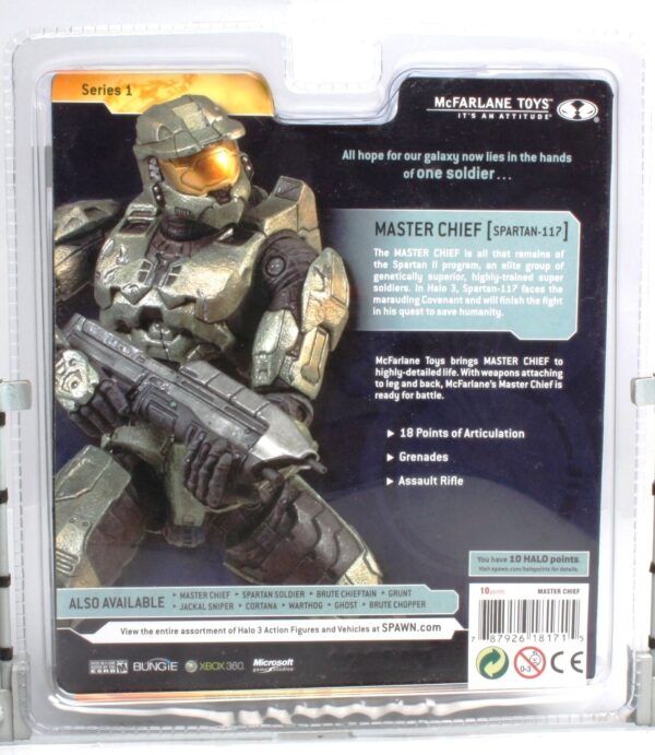 2007 Halo 3 Master Chief “Campaign” Green Armor Series 1B