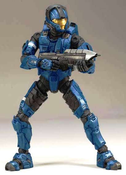 2007 Halo 3 Spartan Soldier (CQB) Exclusive Blue Armor (5)