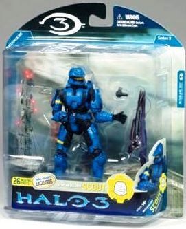2008 Halo 3 Spartan Soldier Scout Exclusive Blue-Yellow Series 3 (1)