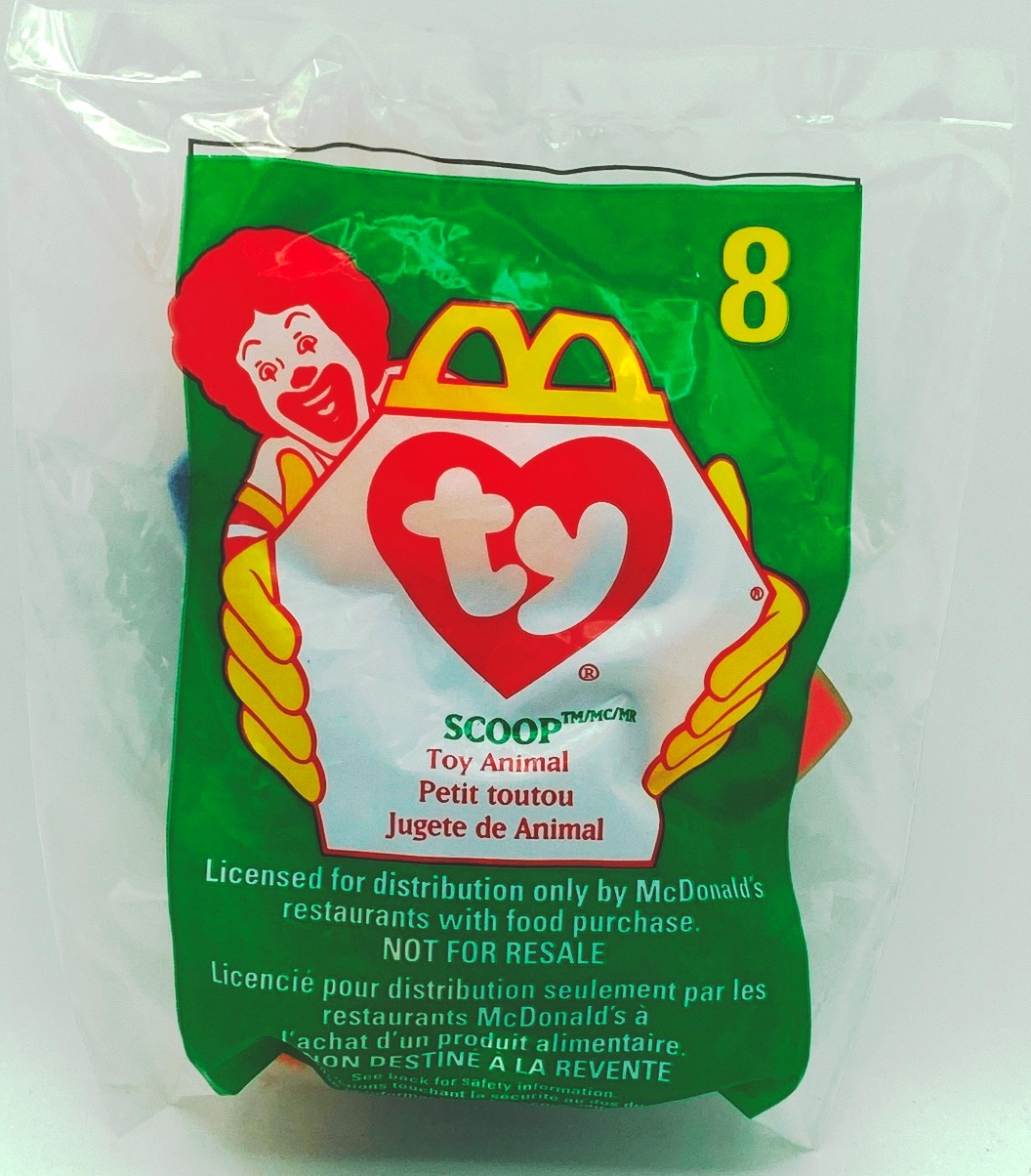 1998 (Scoop) Teenie Beanie #8 (Ty-Year-Born-1993)-10pcs (1)