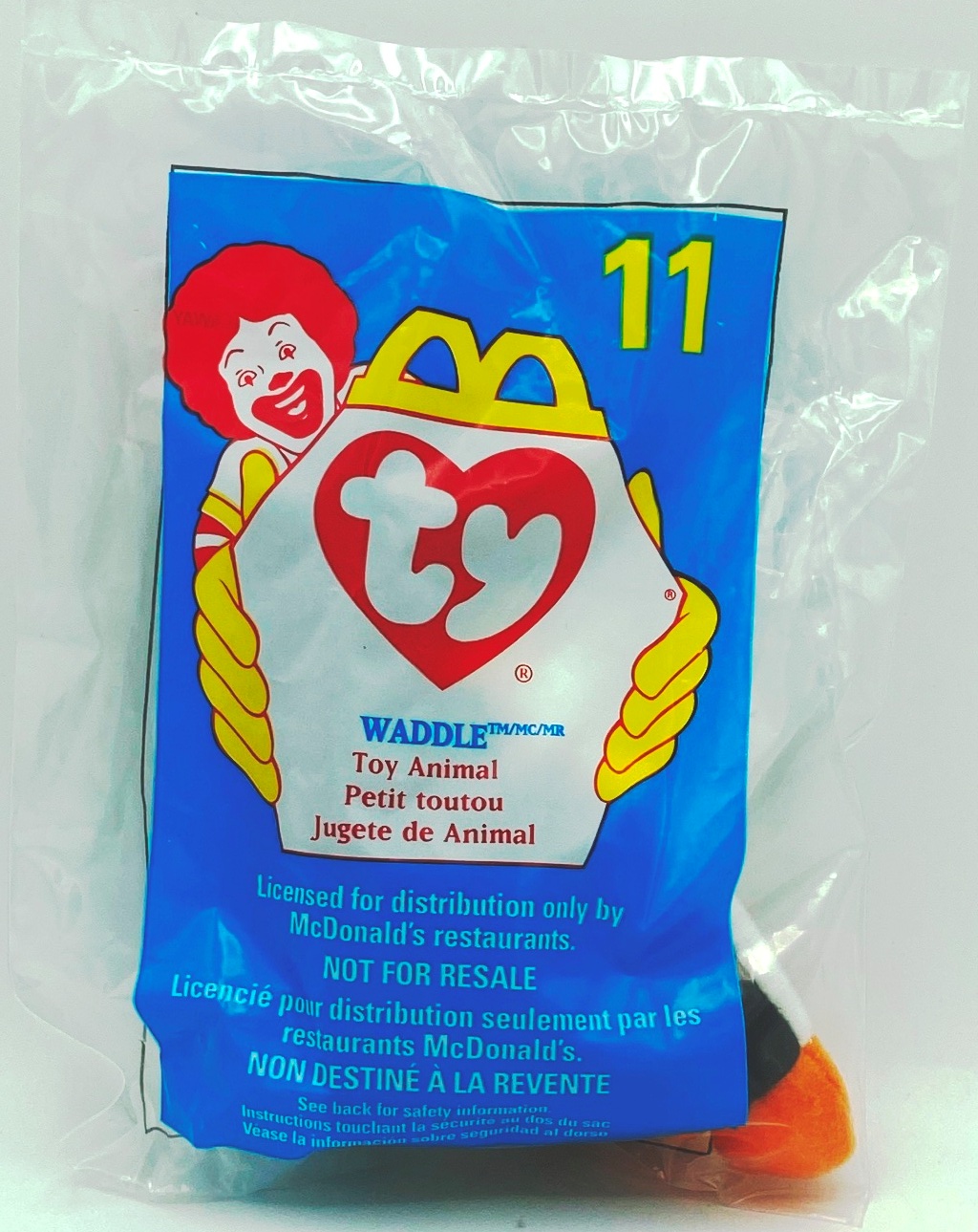 1998 (Waddle) Teenie Beanie #11 (Ty-Year-Born-1993)-23pcs (1)