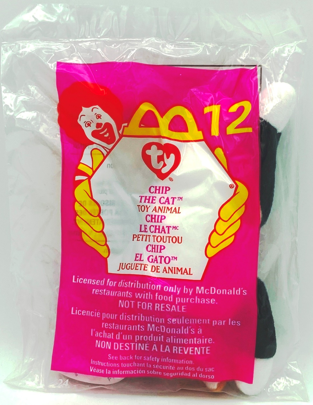 1999 (Chip) The Cat Teenie Beanie #12 (Ty-Year-Born-1993)-12pcs (1)