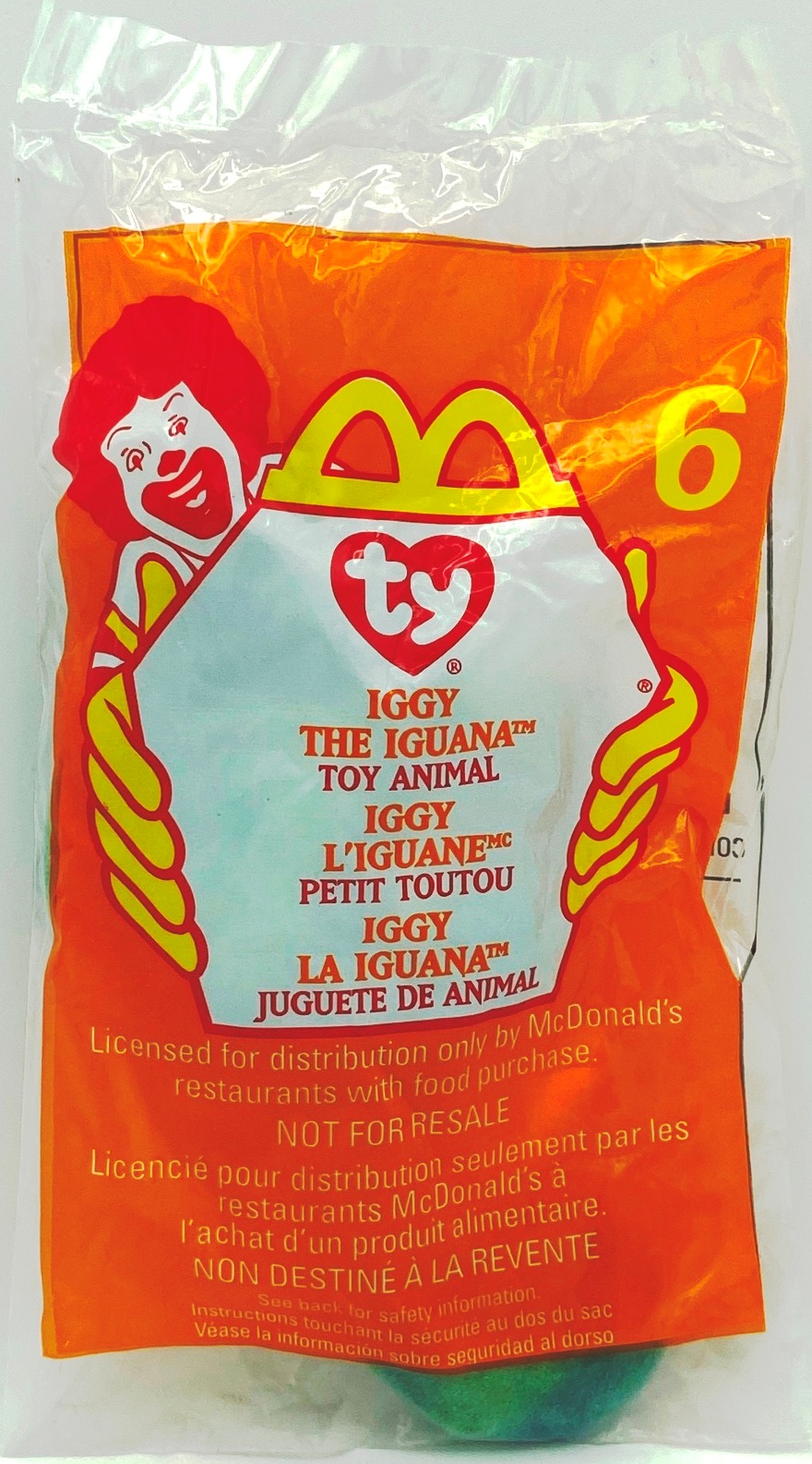 1999 (Iggy) The Iguana Teenie Beanie #6 (Ty-Year-Born-1993)-8pcs (1)