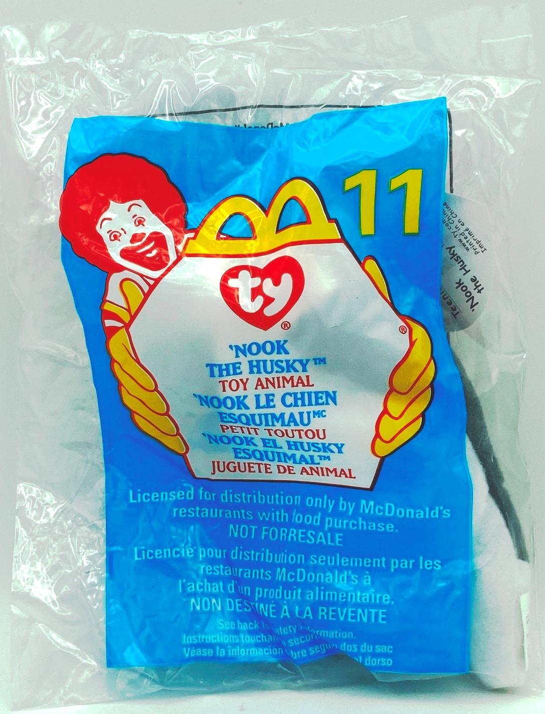 1999 (Nook) The Husky Teenie Beanie #11 (Ty-Year-Born-1993)-10pcs (1)