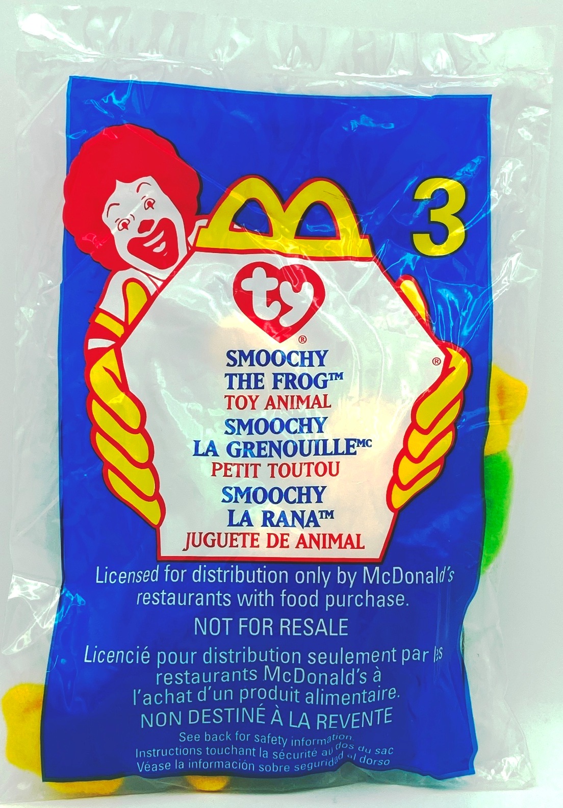 1999 (Smoochy) The Frog Teenie Beanie #3 (T