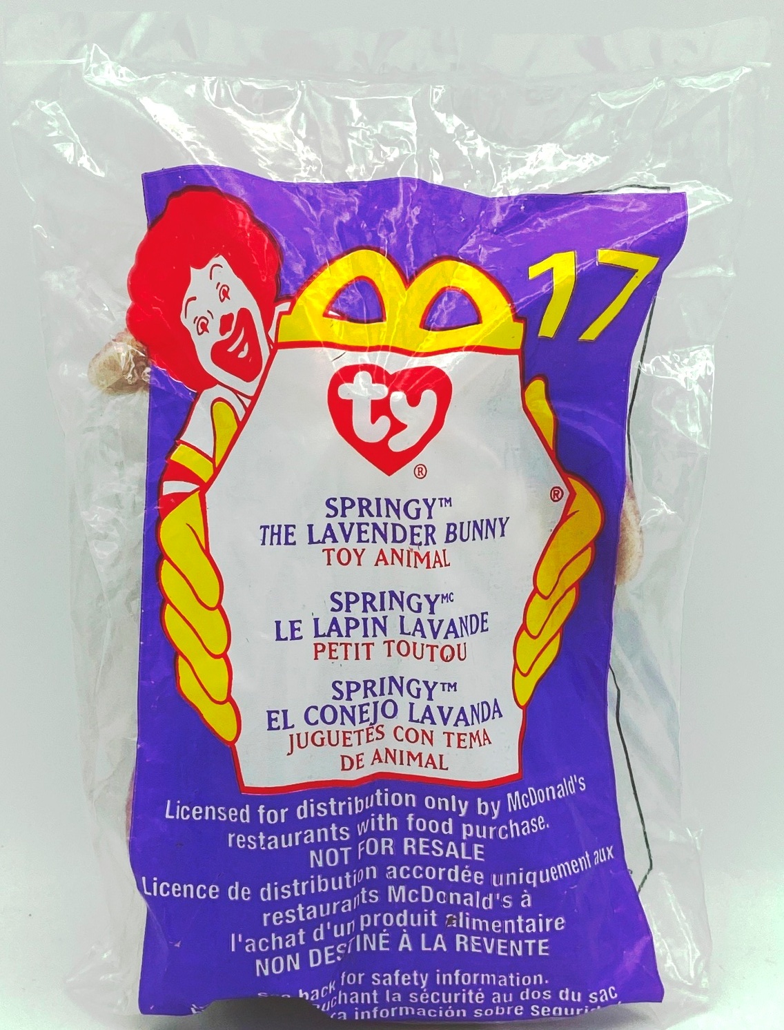 2000 (Springy Lavender Bunny Teenie Beanie #17 (Ty-Year-Born-2000)-1pc (1)