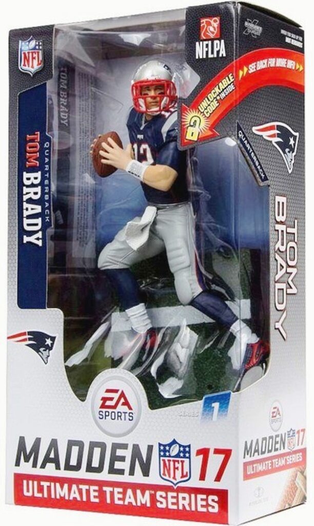 2016 Madden NFL 17 Tom Brady Ultimate Team Exclusive Blue