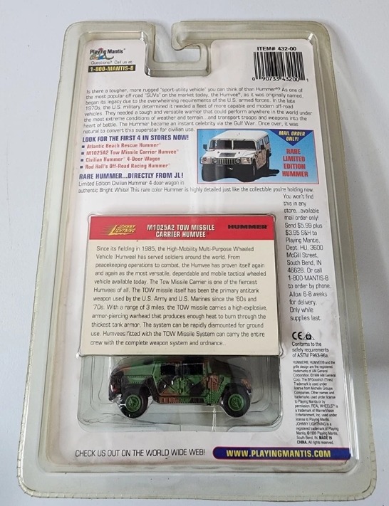 1999 Johnny lightning M1025A2 Tow Missile Carrier Humvee (2)