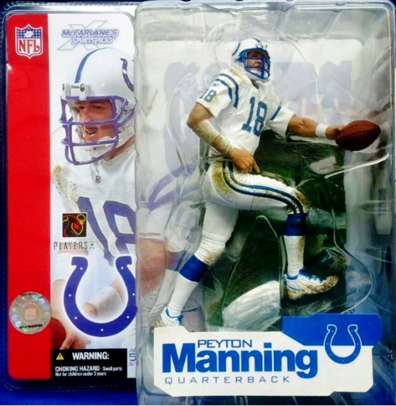 2002 McFarlane NFL Peyton Manning (Rookie-White-Jersey) (2)