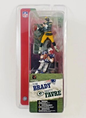 2004 McFarlane Tom Brady-Brett Favre 3-inch (2-Pack) S-1 (A) (1)