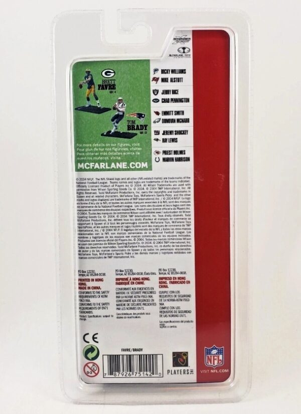 2004 McFarlane Tom Brady-Brett Favre 3-inch (2-Pack) S-1 (A) (3)