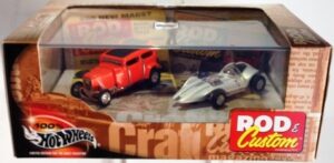 images Rod & Custom Magazine “'31 Ford Coupe & Custom Rod” (Hotwheels “Exclusive Limited Edition 1:64 Scale”) 2-Car Set w/Plexi-Case) “Rare-Vintage” (2000)