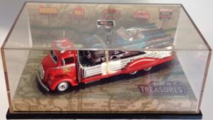 images Lost Treasures “ '38 Ford Flat Bed & Bizarro” (Hotwheels “Exclusive Limited Edition 1:64 Scale”) 2-Car Set w/Plexi-Case) “Rare-Vintage” (2002)