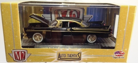 1957 Dodge Custom Royal Lancer D500 “Rare Chase” Black & Gold (“M2 Auto-Thentics Premium Edition”) 1:64 Scale (2013)