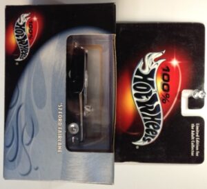 images ’57 Ford Fairlane (Adult Collector-Black w/White Convertible Top) “100% Hotwheels Limited Edition Series 1:64 Scale Box Set) “Rare-Vintage” (2000)
