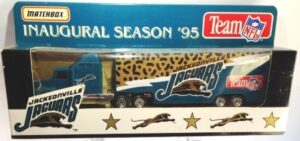 '95 Jacksonville Jaguars Inaugural Season -“Limited Edition Transporter”! (Matchbox “NFL-Team” Collectible) “Rare-Vintage” (1995) 