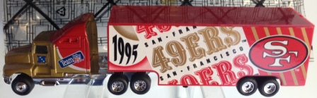 '95 Season - San Francisco 49ers -(Single-Bagged "New") “Limited Edition Transporter”! (Matchbox “NFL-Team” Collectible) “Rare-Vintage” (1995) 