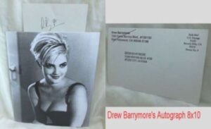 images Drew Barrymore 8x10 ("RARE-VINTAGE AUTOGRAPH PHOTOGRAPH") '98