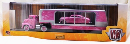 1956 Ford C-500 COE & 1949 Mercury Custom “Walmart Exclusive Limited Premium Edition Auto-Haulers”! (M2 Machines 1:64 Scale 2-Vehicle Diecast Box Set"Rare" (2015)