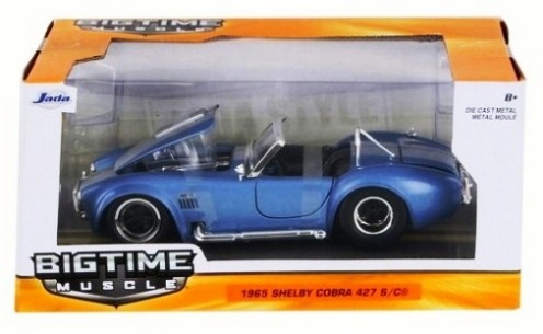 '65 SHELBY COBRA 427 S/C 1:24 Scale (Bigtime Muscle) Blue (2016)
